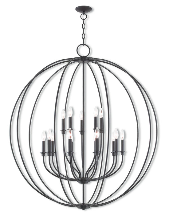 Livex Lighting 46690-07 15 Light Foyer Chandelier, Bronze