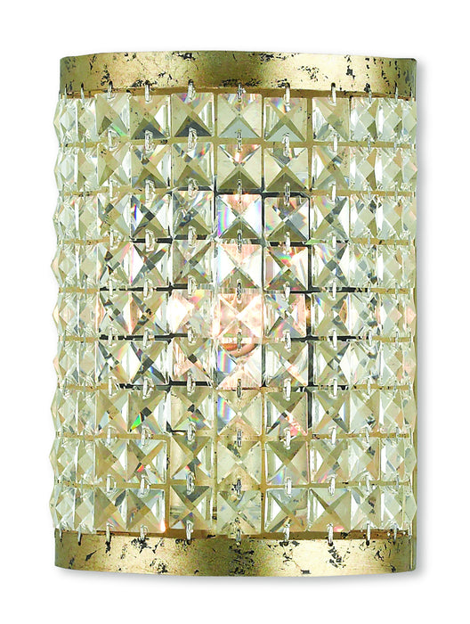 Livex Lighting 50571-28 One Light Wall Sconce, Hand Applied Winter Gold