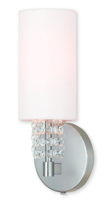 Livex Lighting 51030-91 One Light Wall Sconce, Brushed Nickel