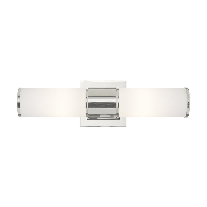 Livex Lighting 52122-35 Two Light Wall Sconce/ Bath Light, Polished Nickel