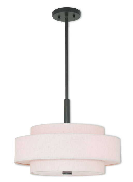 Livex Lighting 52137-92 Four Light Pendant, English Bronze