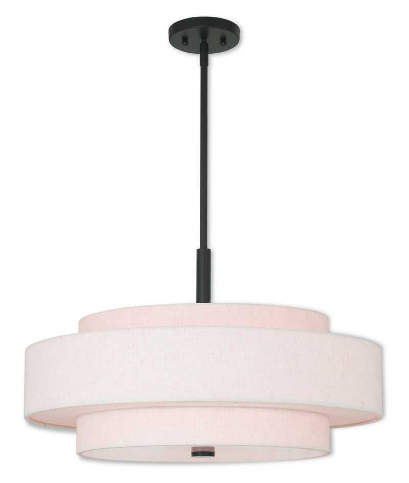 Livex Lighting 52138-92 Five Light Pendant, English Bronze