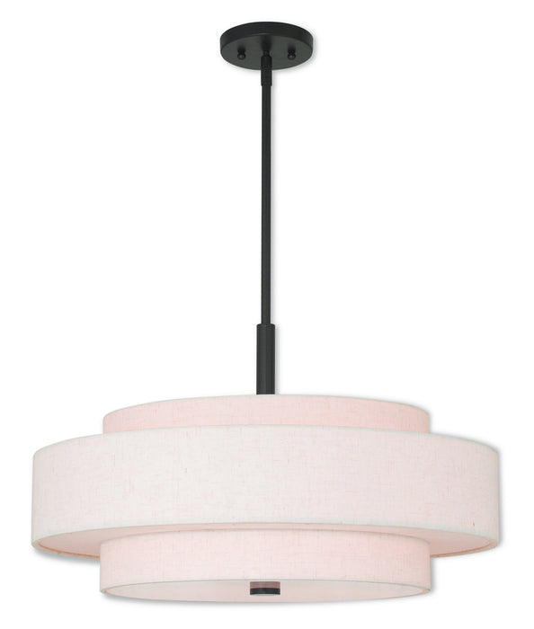 Livex Lighting 52138-92 Five Light Pendant, English Bronze