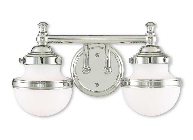 Livex Lighting 5712-05 Two Light Bath Vanity, Polished Chrome