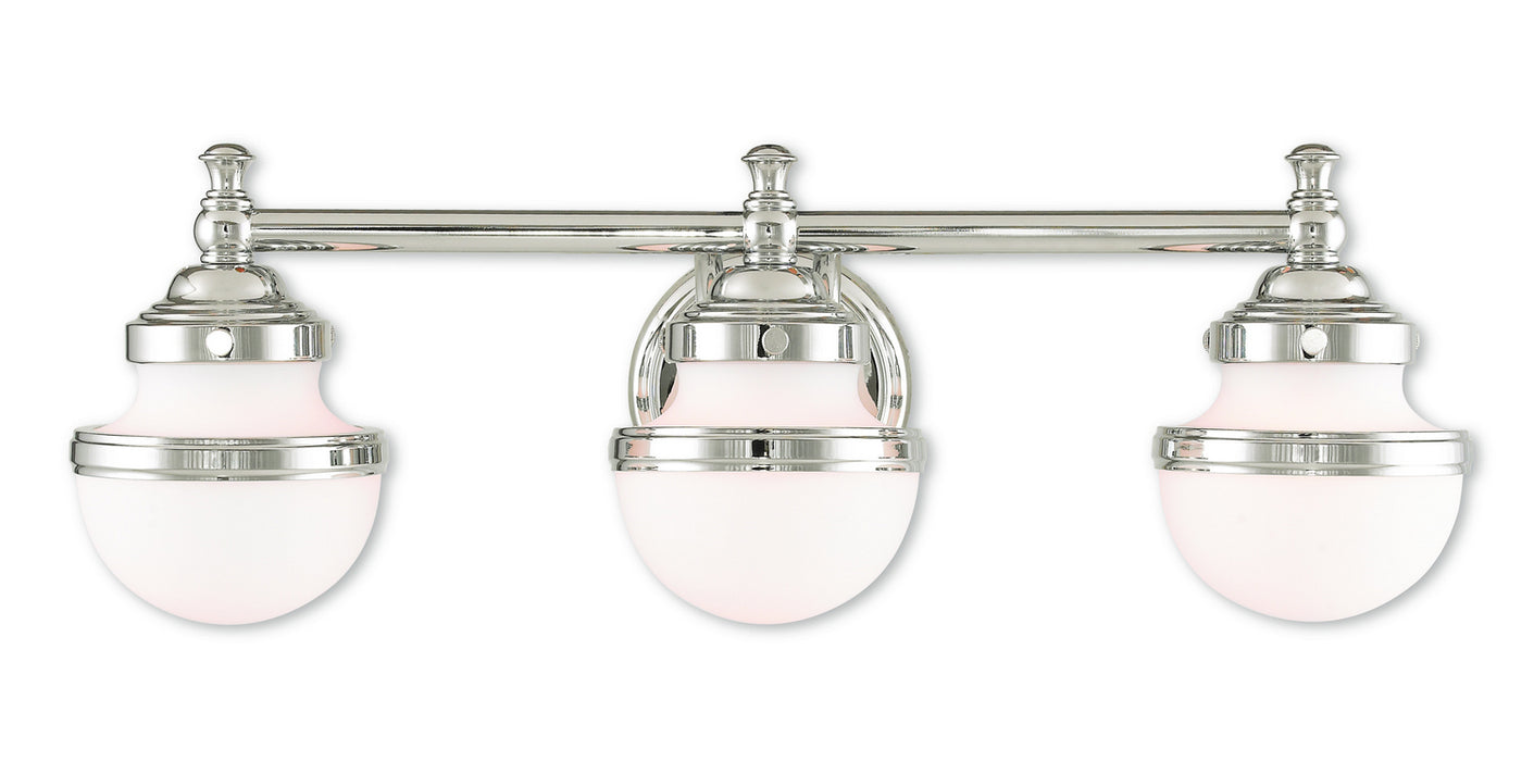 Livex Lighting 5713-05 Three Light Bath Vanity, Polished Chrome