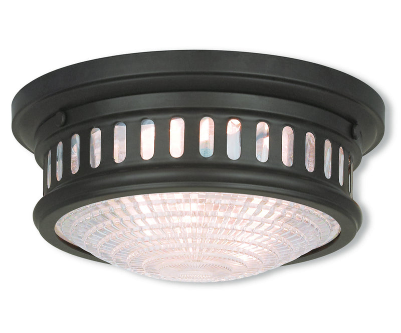 Livex Lighting 73051-07 Two Light Ceiling Mount, Bronze