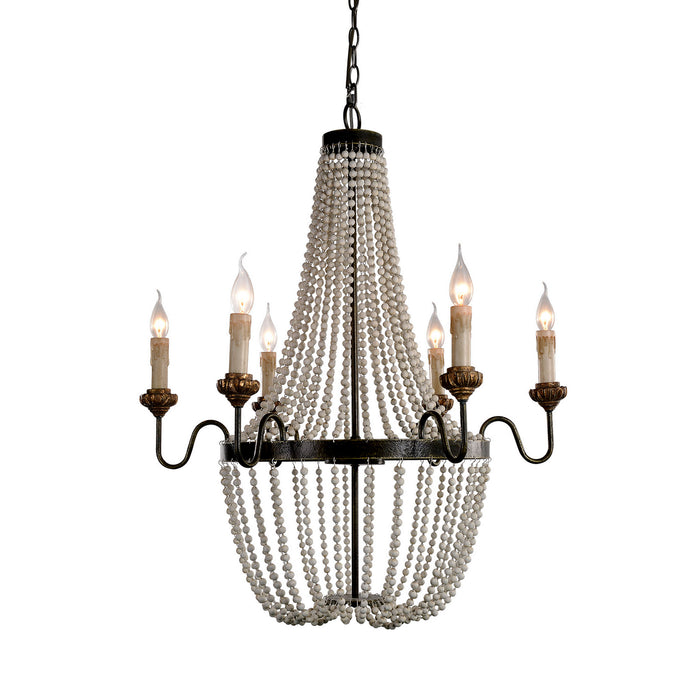 Terracotta Designs H5119-6 Six Light Chandelier, Bronze