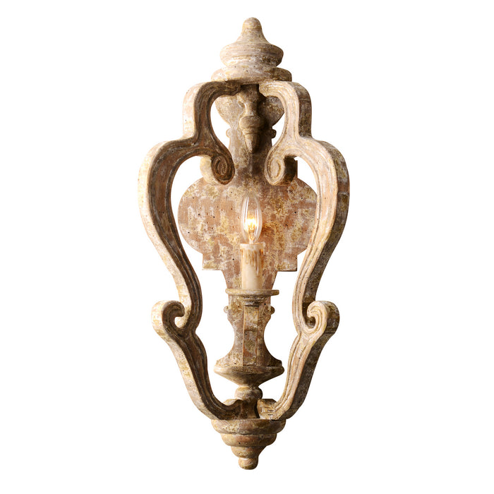 Terracotta Designs W5110-1 One Light Wall Sconce, Washed White