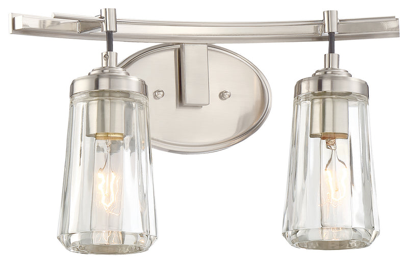 Minka-Lavery 2302-84 Two Light Bath, Brushed Nickel
