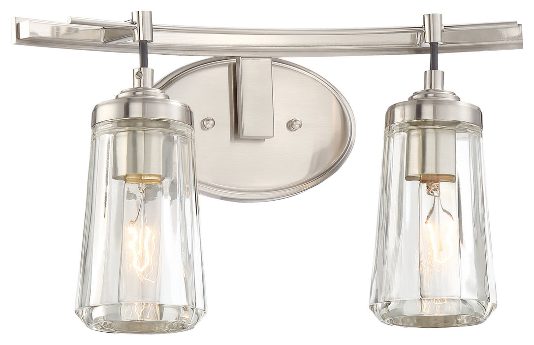 Minka-Lavery 2302-84 Two Light Bath, Brushed Nickel