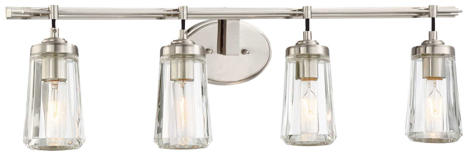 Minka-Lavery 2304-84 Four Light Bath, Brushed Nickel