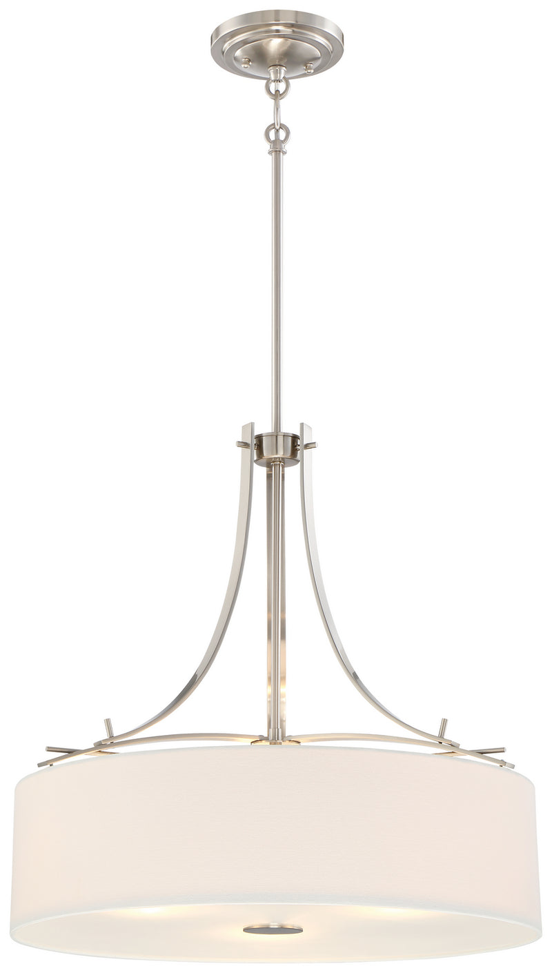 Minka-Lavery 3308-84 Three Light Pendant, Brushed Nickel