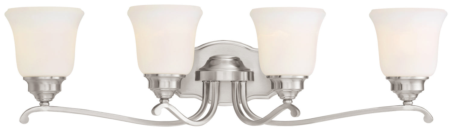Minka-Lavery 3324-84 Four Light Bath, Brushed Nickel