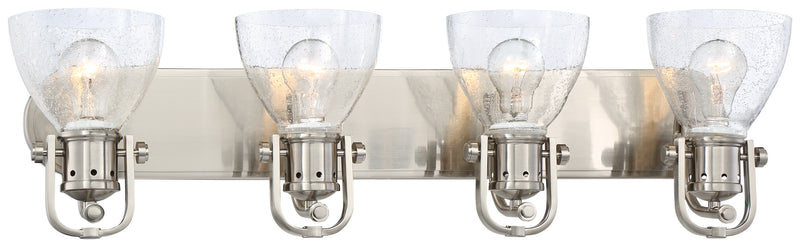 Minka-Lavery 3414-84 Four Light Bath, Brushed Nickel