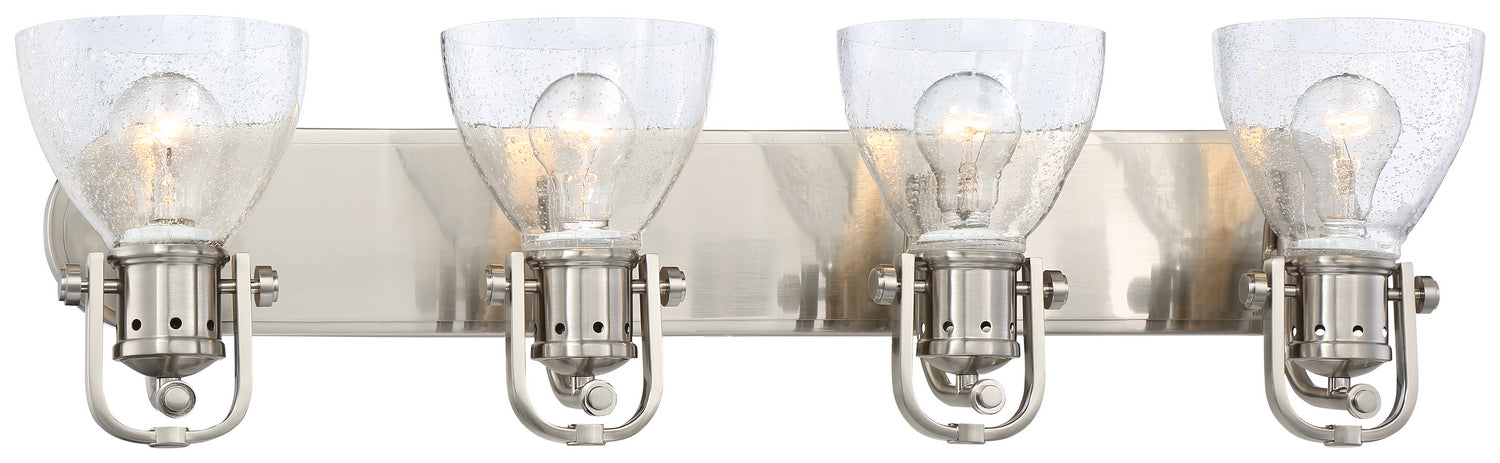 Minka-Lavery 3414-84 Four Light Bath, Brushed Nickel