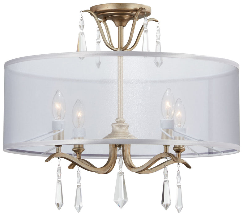 Minka-Lavery 4443-582 Four Light Semi Flush Mount, Brio Gold