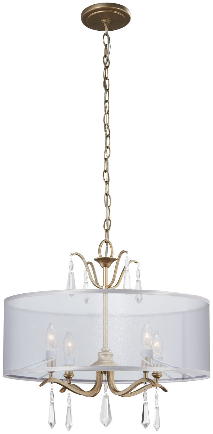 Minka-Lavery 4443-582 Four Light Semi Flush Mount, Brio Gold