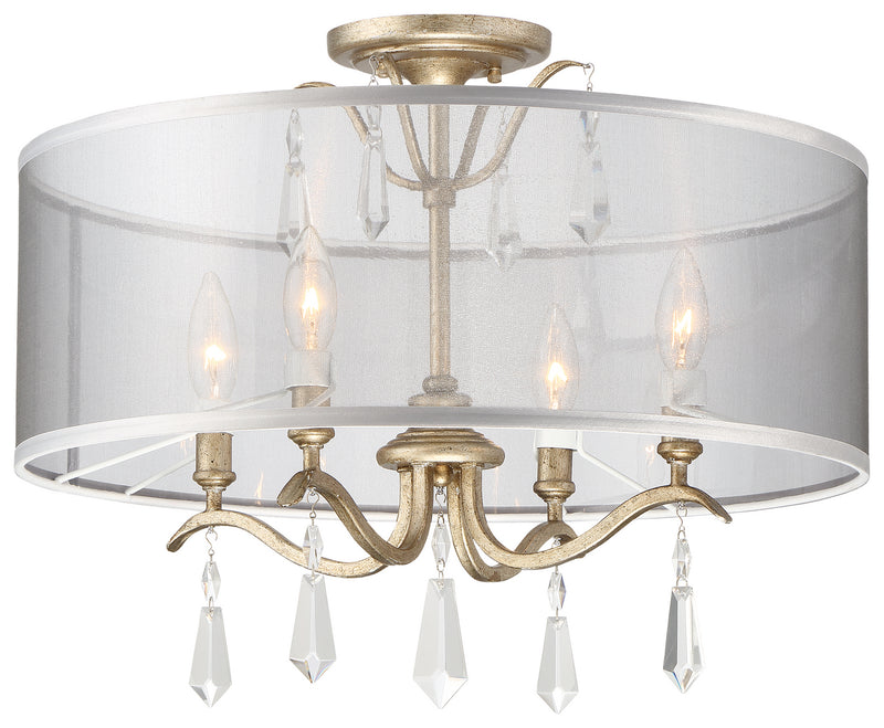 Minka-Lavery 4443-582 Four Light Semi Flush Mount, Brio Gold