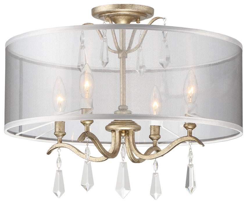 Minka-Lavery 4443-582 Four Light Semi Flush Mount, Brio Gold