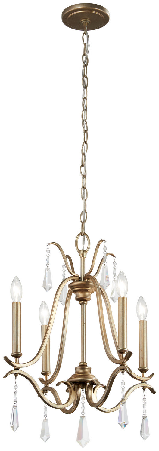 Minka-Lavery 4444-582 Four Light Chandelier, Brio Gold