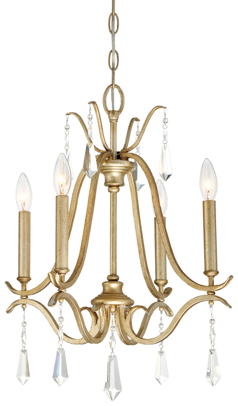 Minka-Lavery 4444-582 Four Light Chandelier, Brio Gold