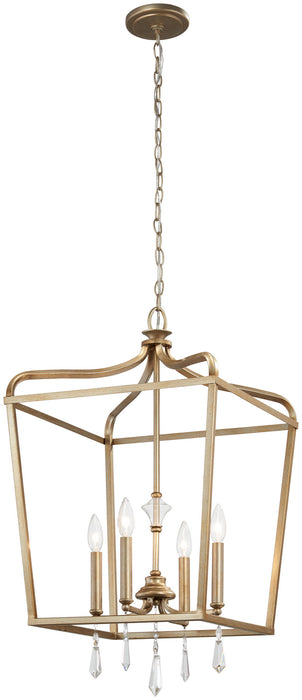 Minka-Lavery 4448-582 Four Light Pendant, Brio Gold