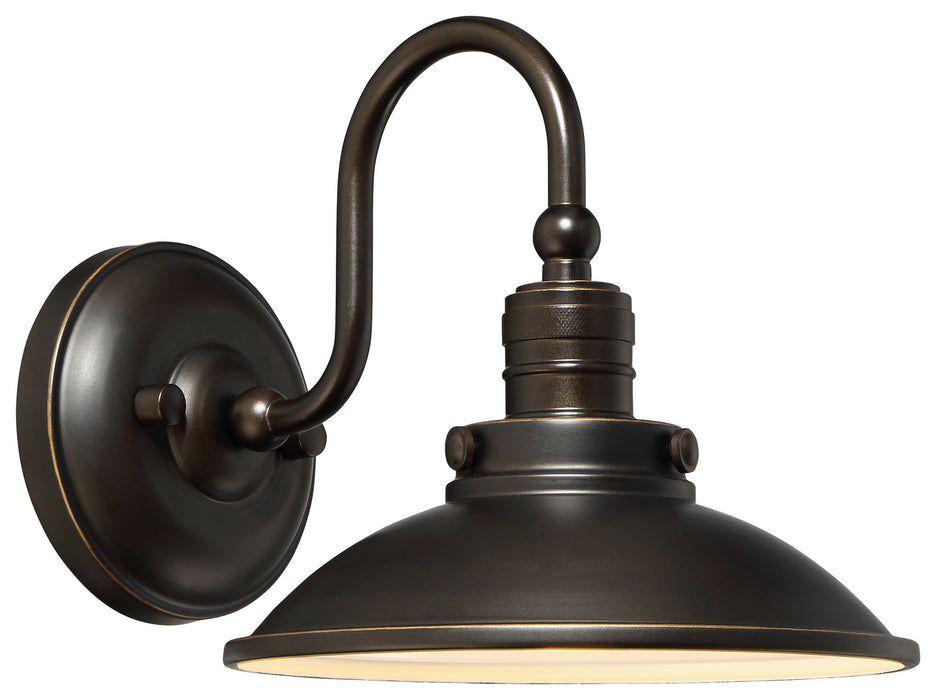Minka-Lavery 71163-143C-L LED Outdoor Wall Mount, Oil Rubbed Bronze W/ Gold High