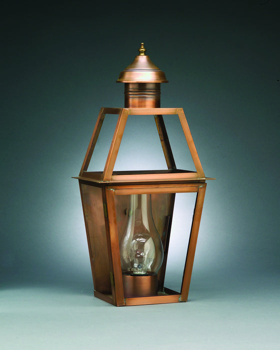 Northeast Lantern 2241-AB-CIM-CLR One Light Wall Mount, Antique Brass