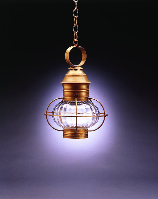 Northeast Lantern 2532-AB-MED-OPT One Light Hanging Lantern, Antique Brass
