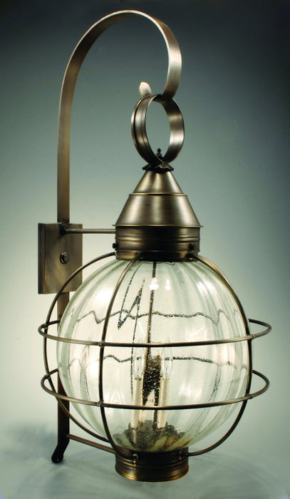 Northeast Lantern 2861-DB-LT3-OPT Three Light Wall Mount, Dark Brass
