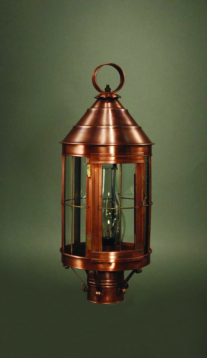 Northeast Lantern 3333-AC-CIM-CLR One Light Post Mount, Antique Copper