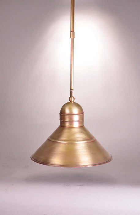Northeast Lantern 3442-AB-MED-AP10 One Light Pendant, Antique Brass