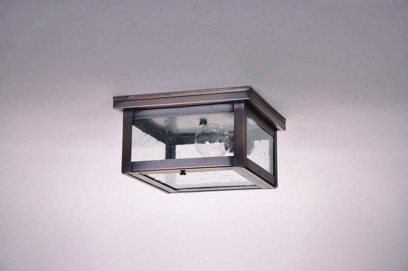 Northeast Lantern 4314-DAB-MED-CSG One Light Flush Mount, Dark Antique Brass