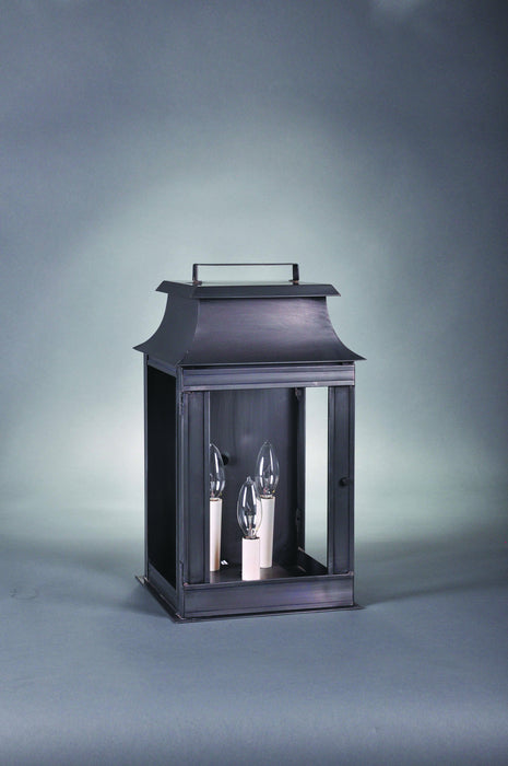 Northeast Lantern 5631-DB-LT3-CLR Three Light Wall Mount, Dark Brass