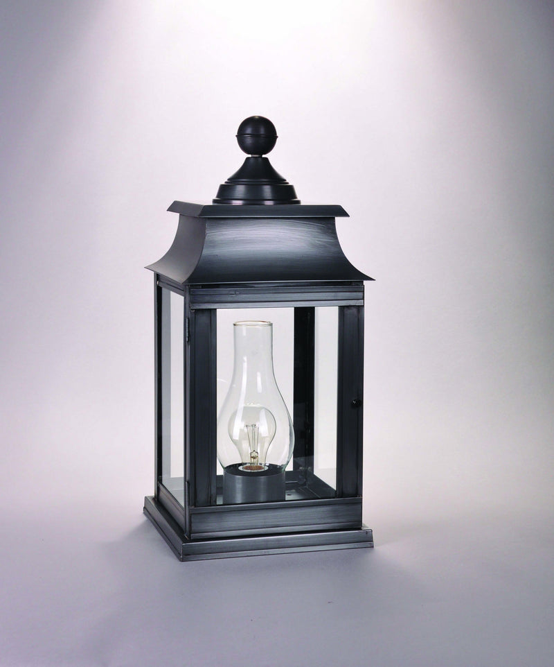 Northeast Lantern 5633P-DB-CIM-CLR One Light Pier Mount, Dark Brass