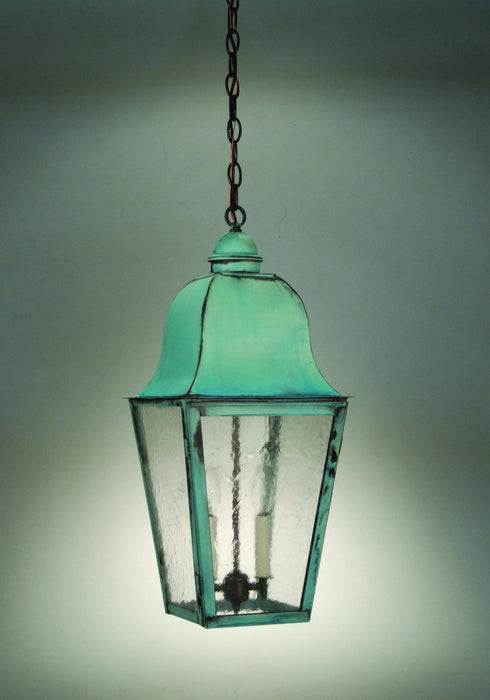 Northeast Lantern 6412-VG-LT2-SMG Two Light Hanging Lantern, Verdi Gris