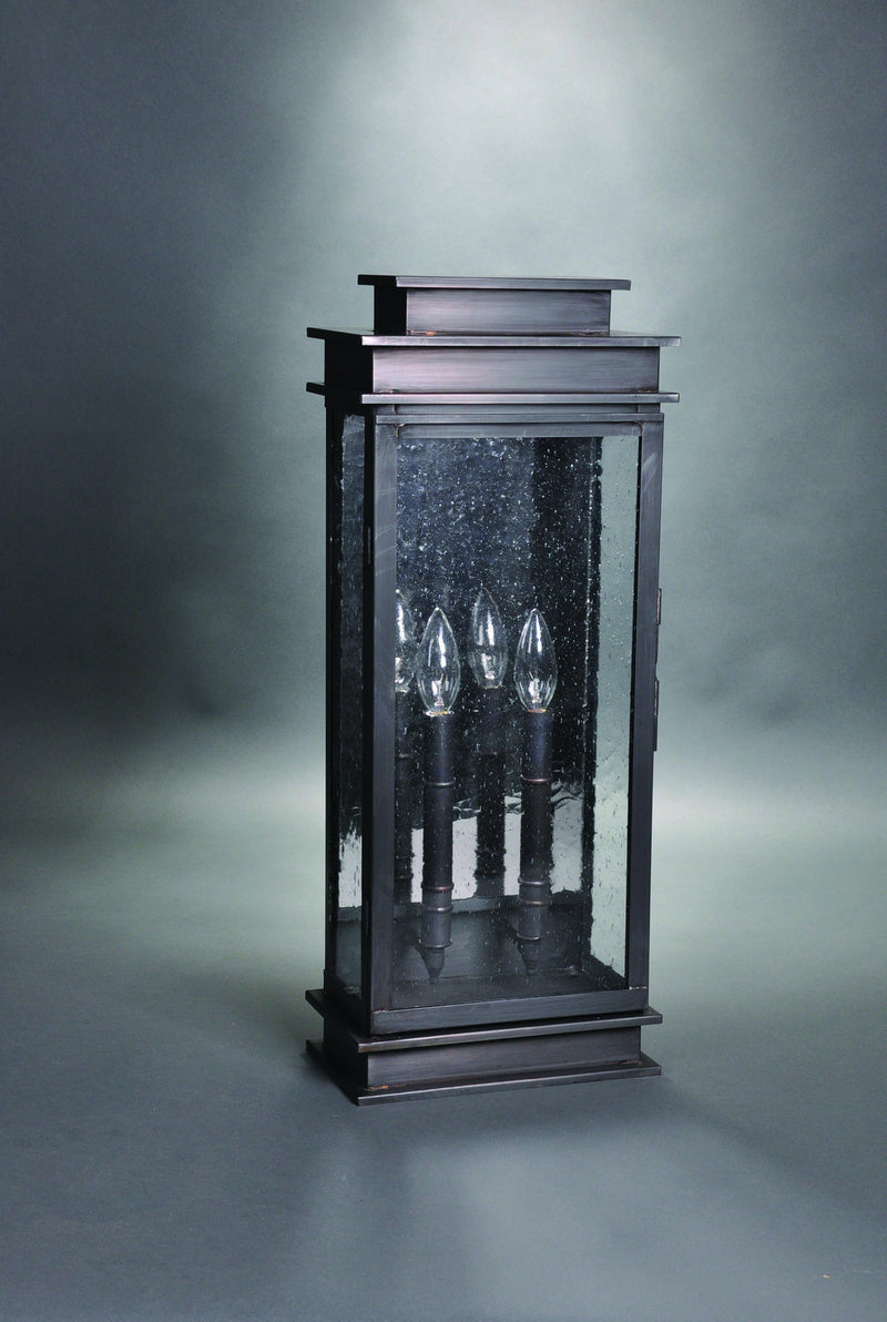 Northeast Lantern 8851-DB-LT2-CSG-PM Two Light Wall Mount, Dark Brass