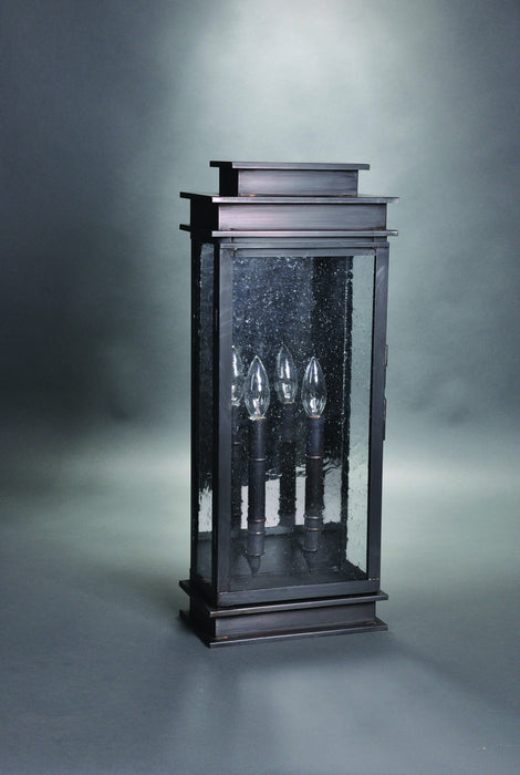 Northeast Lantern 8851-DB-LT2-CSG-PM Two Light Wall Mount, Dark Brass