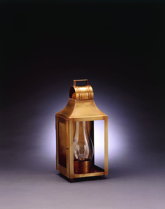 Northeast Lantern 9031-AB-CIM-CLR One Light Wall Mount, Antique Brass