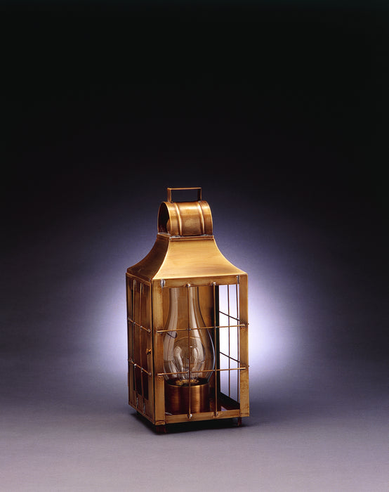 Northeast Lantern 9231-AB-CIM-CLR One Light Wall Mount, Antique Brass