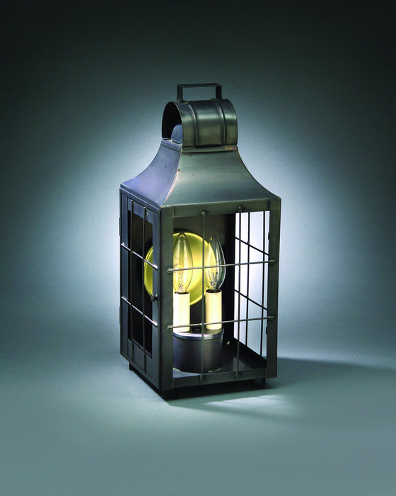 Northeast Lantern 9231-DB-LT2-CLR Two Light Wall Mount, Dark Brass