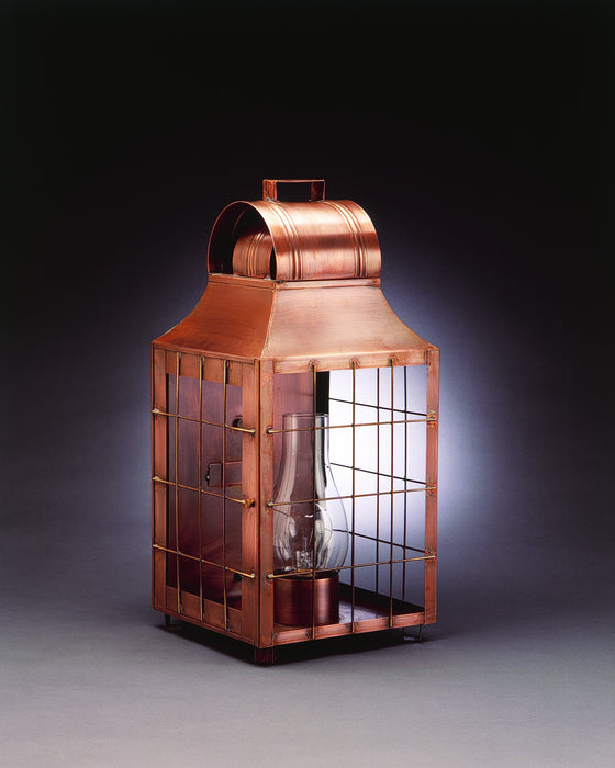 Northeast Lantern 9251-AC-CIM-CLR One Light Wall Mount, Antique Copper