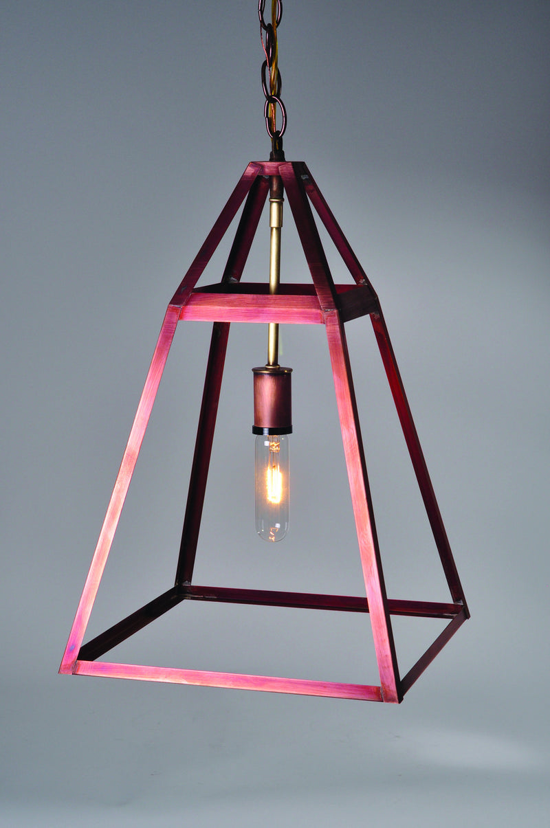 Northeast Lantern 9722-AC-MED-CLR One Light Hanging Lantern, Antique Copper