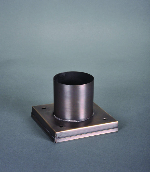 Northeast Lantern PM01-AB Pier Mount Box, Antique Brass