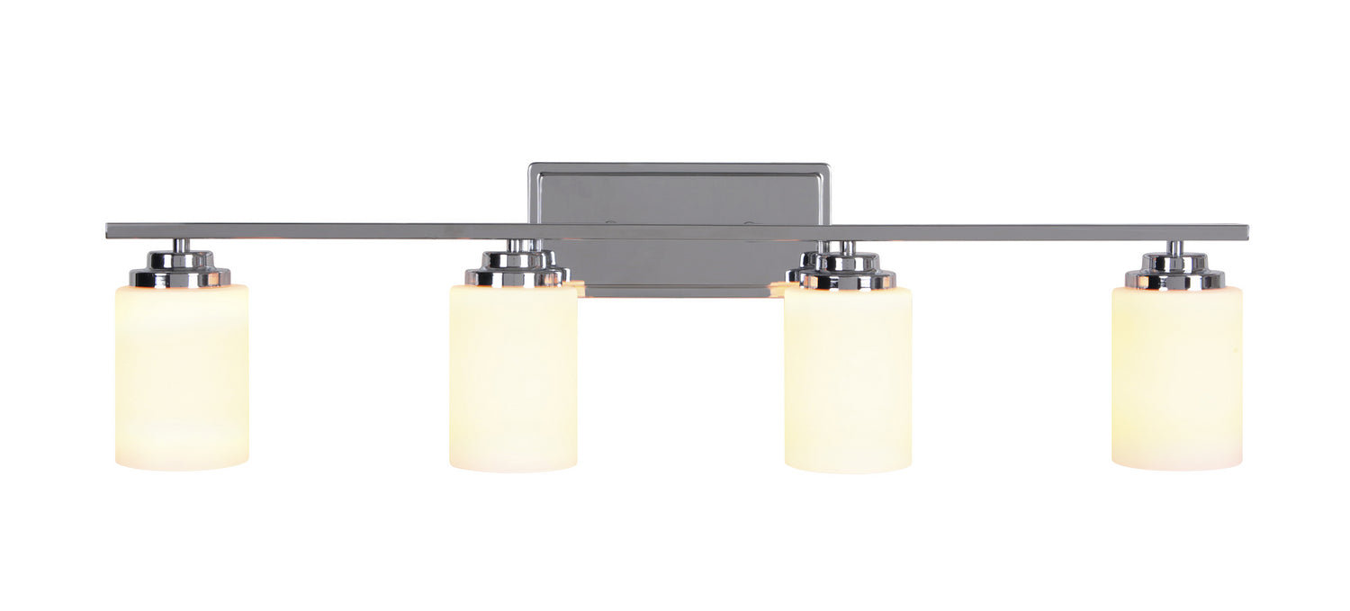 Craftmade 39704-CH Four Light Vanity, Chrome