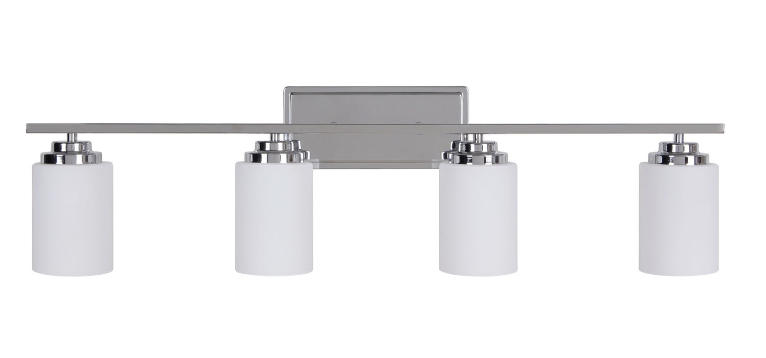 Craftmade 39704-CH Four Light Vanity, Chrome