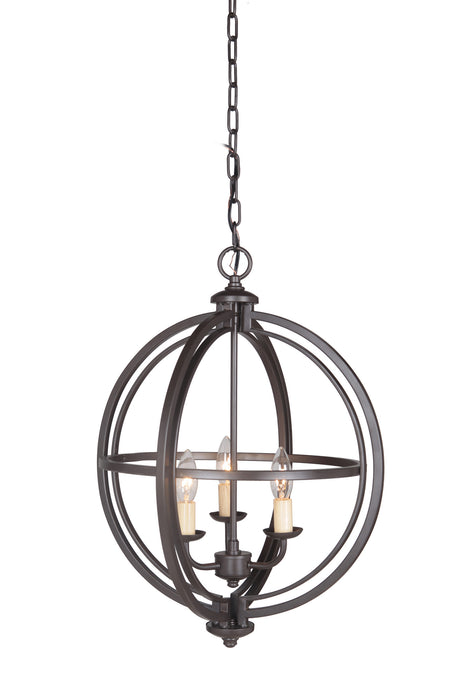 Craftmade 40133-ESP Three Light Foyer Pendant, Espresso