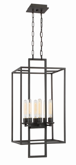 Craftmade 41536-ABZ Six Light Foyer Pendant, Aged Bronze Brushed