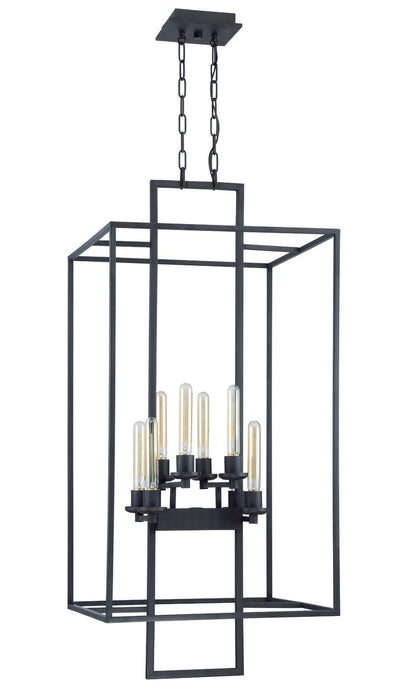 Craftmade 41538-ABZ Eight Light Foyer Pendant, Aged Bronze Brushed