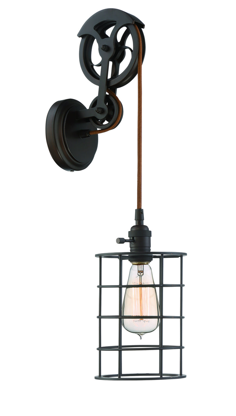Craftmade CPMKPW-1ABZ One Light Wall Sconce, Aged Bronze Brushed